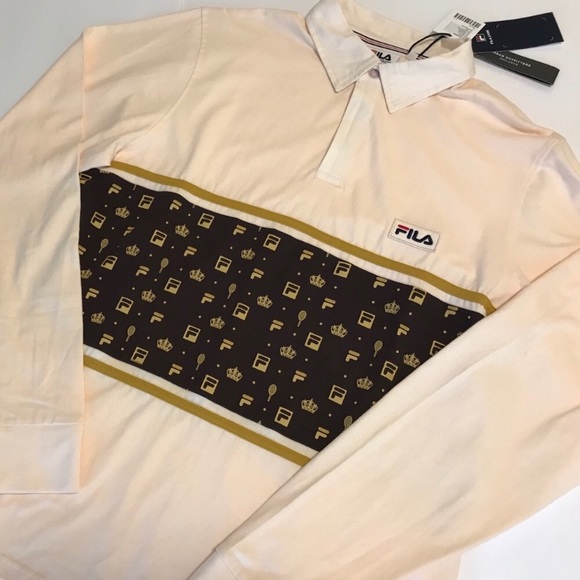 FILA MONOGRAM LONG SLEEVE POLO - Picture 4 of 4